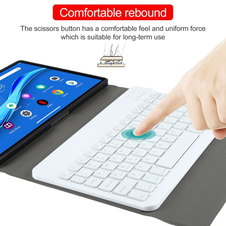 AM10S Detachable Bluetooth Backlight Keyboard Ultrathin Horizontal Flip Leather Tablet Case with Holder for Lenovo M10 Plus 10.3 inch X606F(Gold) - Lenovo Keyboard by PMC TechLife | Online Shopping South Africa | PMC TechLife