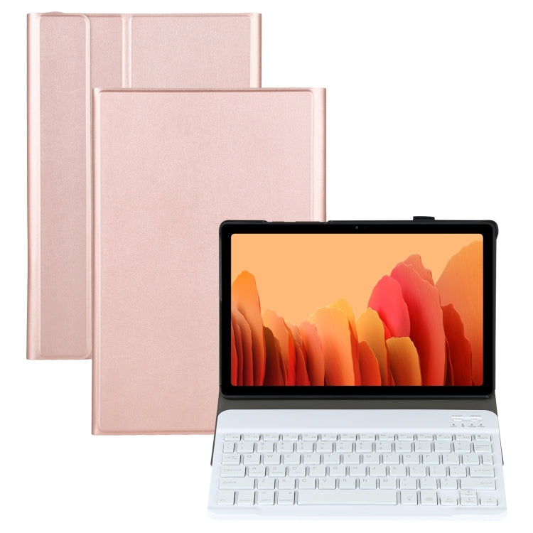 A500S Detachable Bluetooth Backlight Keyboard Ultrathin Horizontal Flip Leather Tablet Case with Holder for Samsung Galaxy Tab A7 10.4 (2020) T500 / T505(Rose Gold) - Samsung Keyboard by PMC TechLife | Online Shopping South Africa | PMC TechLife