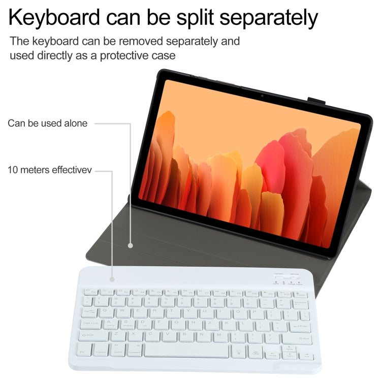A500S Detachable Bluetooth Backlight Keyboard Ultrathin Horizontal Flip Leather Tablet Case with Holder for Samsung Galaxy Tab A7 10.4 (2020) T500 / T505(Rose Gold) - Samsung Keyboard by PMC TechLife | Online Shopping South Africa | PMC TechLife