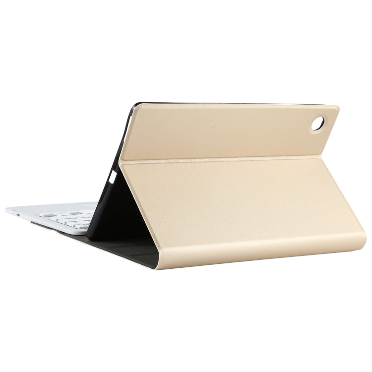 AM10-A Detachable Bluetooth Backlight Keyboard Ultrathin Horizontal Flip Leather Tablet Case with Touchpad & Holder for Lenovo M10 Plus 10.3 inch X606F(Gold) - Lenovo Keyboard by PMC TechLife | Online Shopping South Africa | PMC TechLife
