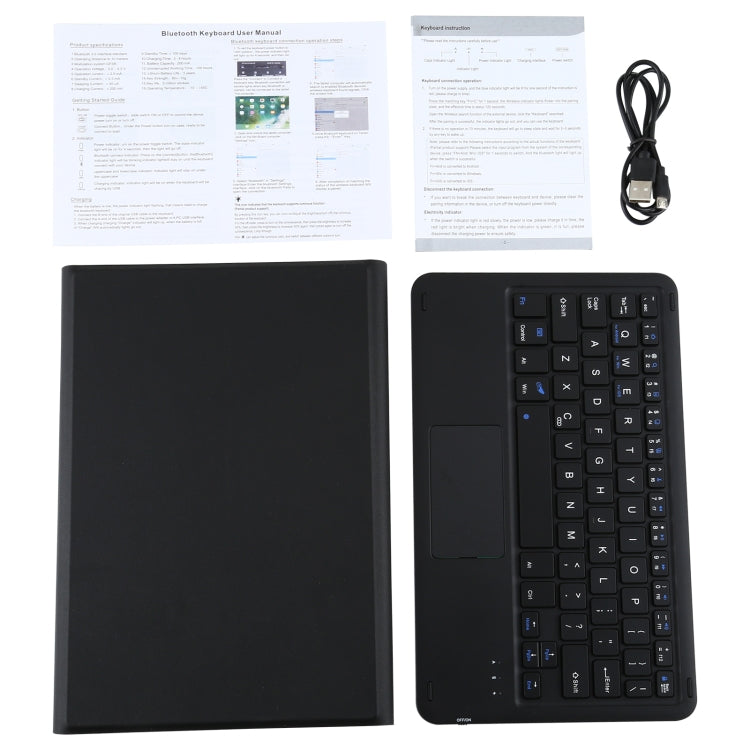 A500-A Detachable Bluetooth Keyboard Ultrathin Horizontal Flip Leather Tablet Case with Touchpad & Holder for Samsung Galaxy Tab A7 10.4 (2020) T500 / T505(Black) - Samsung Keyboard by PMC TechLife | Online Shopping South Africa | PMC TechLife