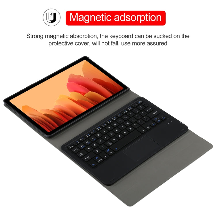 A500-A Detachable Bluetooth Keyboard Ultrathin Horizontal Flip Leather Tablet Case with Touchpad & Holder for Samsung Galaxy Tab A7 10.4 (2020) T500 / T505(Black) - Samsung Keyboard by PMC TechLife | Online Shopping South Africa | PMC TechLife
