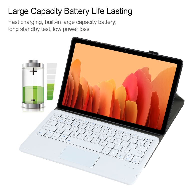 A500-A Detachable Bluetooth Keyboard Ultrathin Horizontal Flip Leather Tablet Case with Touchpad & Holder for Samsung Galaxy Tab A7 10.4 (2020) T500 / T505(Gold) - Samsung Keyboard by PMC TechLife | Online Shopping South Africa | PMC TechLife | Buy Now Pay Later Mobicred