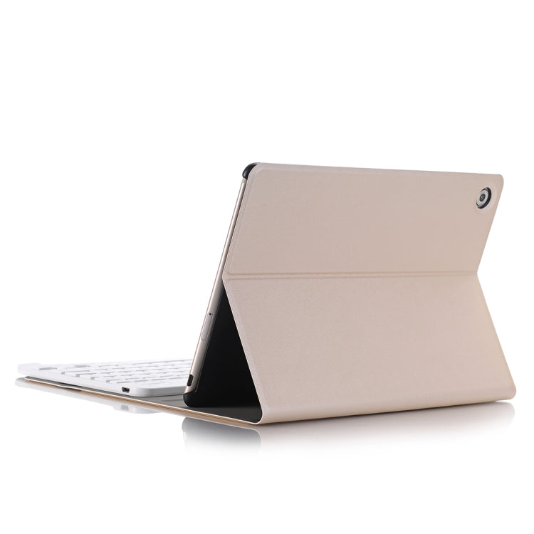 Detachable Bluetooth Keyboard Ultrathin Horizontal Flip Leather Tablet Case for Huawei MediaPad M5 10.8 inch, with Holder(Gold) - Huawei Keyboard by PMC TechLife | Online Shopping South Africa | PMC TechLife | Buy Now Pay Later Mobicred
