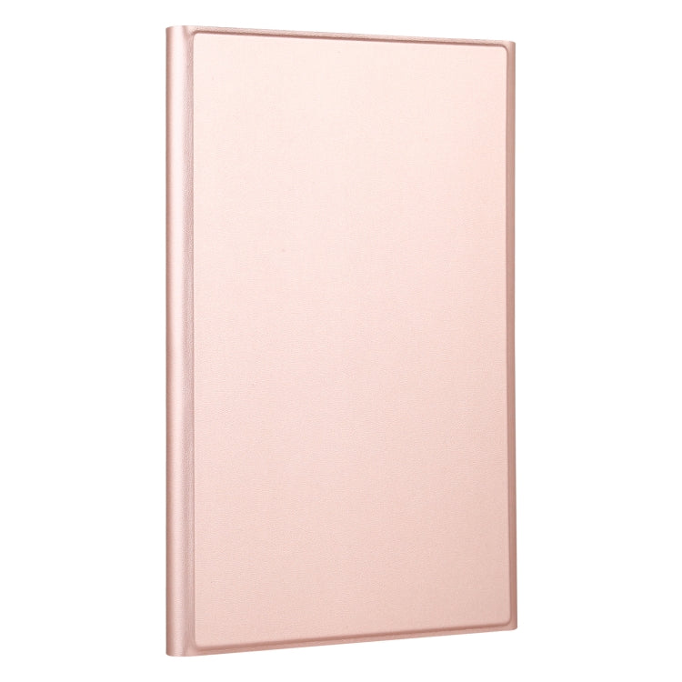 AM12 2 in 1 Removable Bluetooth Keyboard + Protective Leather Tablet Case with Holder for Lenovo Tab P11 (Tab-J606F)(Rose Gold) - Lenovo Keyboard by PMC TechLife | Online Shopping South Africa | PMC TechLife