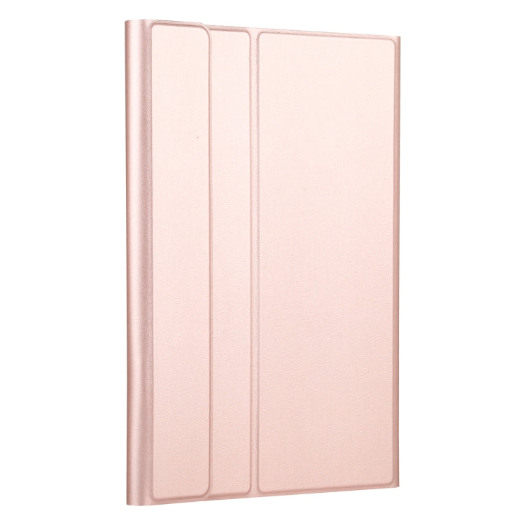 AM12 2 in 1 Removable Bluetooth Keyboard + Protective Leather Tablet Case with Holder for Lenovo Tab P11 (Tab-J606F)(Rose Gold) - Lenovo Keyboard by PMC TechLife | Online Shopping South Africa | PMC TechLife
