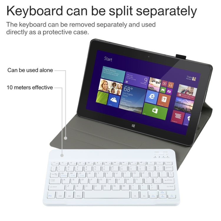 AM12 2 in 1 Removable Bluetooth Keyboard + Protective Leather Tablet Case with Holder for Lenovo Tab P11 (Tab-J606F)(Rose Gold) - Lenovo Keyboard by PMC TechLife | Online Shopping South Africa | PMC TechLife