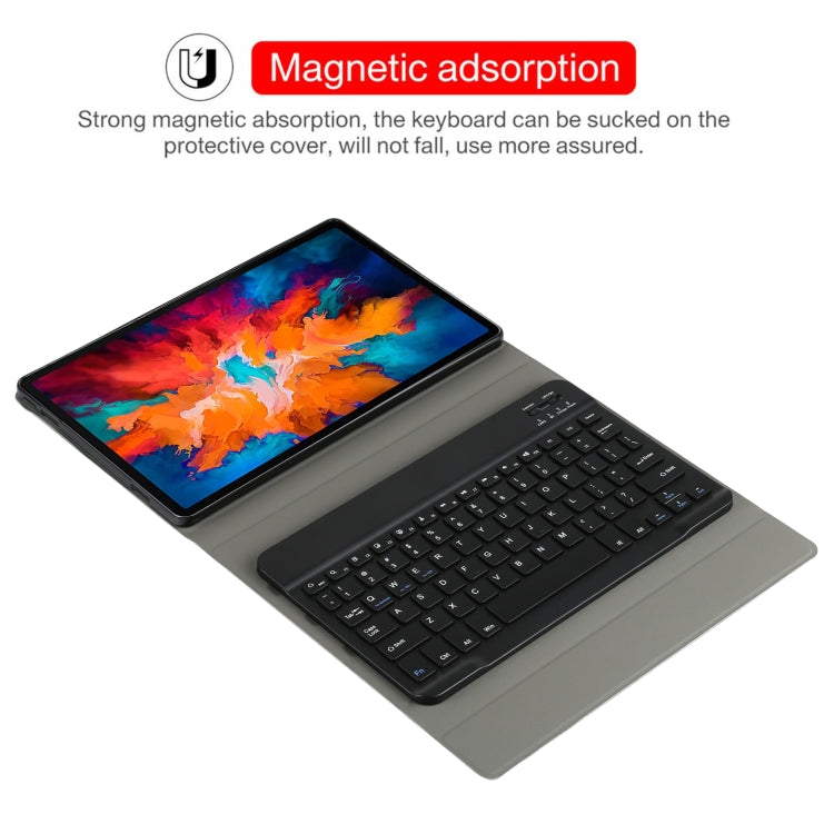 AM13 2 in 1 Removable Bluetooth Keyboard + Protective Leather Tablet Case with Holder for Lenovo Tab P11 Pro (TB-XJ706F)(Black) - Lenovo Keyboard by PMC TechLife | Online Shopping South Africa | PMC TechLife