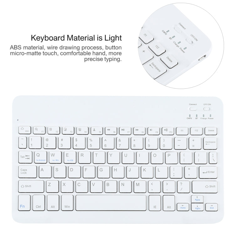 AM13 2 in 1 Removable Bluetooth Keyboard + Protective Leather Tablet Case with Holder for Lenovo Tab P11 Pro (TB-XJ706F)(Rose Gold) - Lenovo Keyboard by PMC TechLife | Online Shopping South Africa | PMC TechLife