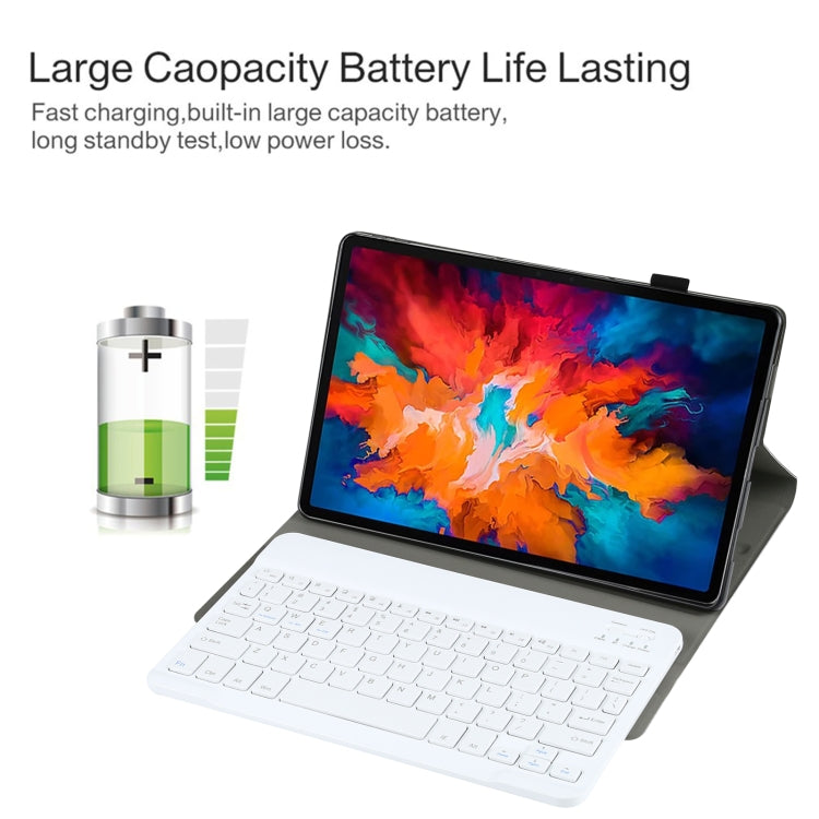 AM13 2 in 1 Removable Bluetooth Keyboard + Protective Leather Tablet Case with Holder for Lenovo Tab P11 Pro (TB-XJ706F)(Rose Gold) - Lenovo Keyboard by PMC TechLife | Online Shopping South Africa | PMC TechLife