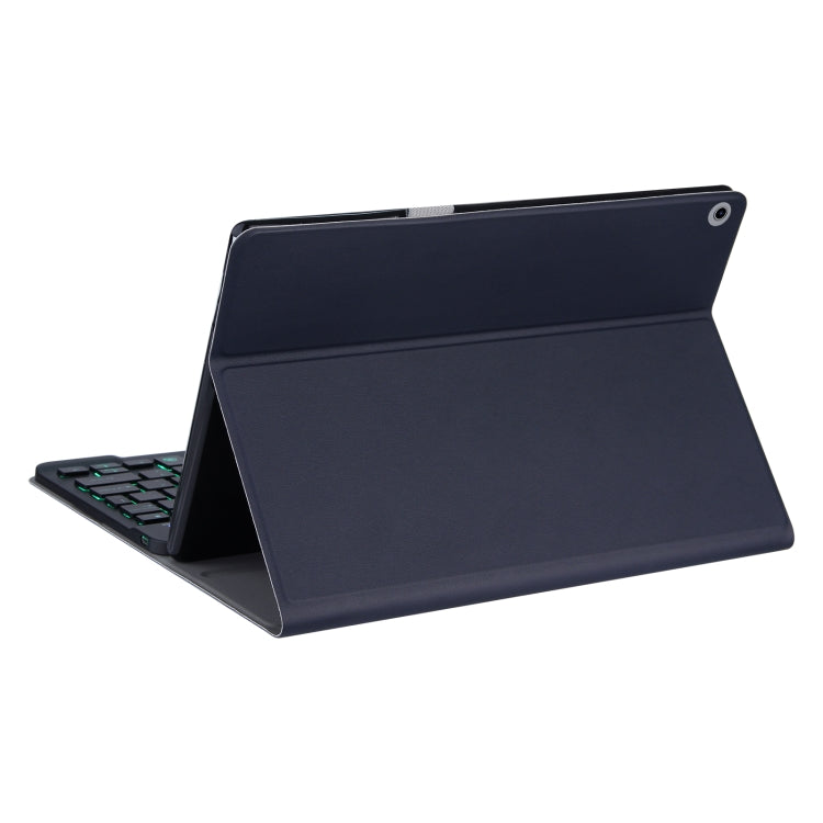 DY-M10ReL-S 2 in 1 Removable Bluetooth Keyboard + Protective Leather Tablet Case with Backlight & Holder for Lenovo Tab M10 FHD REL(Blue) - Lenovo Keyboard by PMC TechLife | Online Shopping South Africa | PMC TechLife | Buy Now Pay Later Mobicred