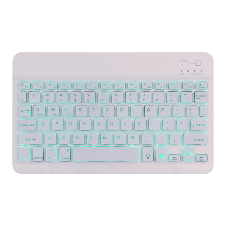 DY-M10ReL-S 2 in 1 Removable Bluetooth Keyboard + Protective Leather Tablet Case with Backlight & Holder for Lenovo Tab M10 FHD REL(Rose Gold) - Lenovo Keyboard by PMC TechLife | Online Shopping South Africa | PMC TechLife