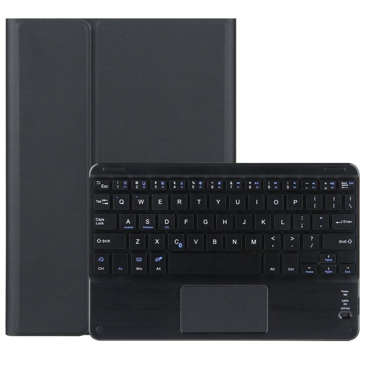 DY-E10 2 in 1 Removable Bluetooth Keyboard + Protective Leather Tablet Case with Touchpad & Holder for Lenovo Tab E10(Black) - free shipping - PMC TechLife - Order now!