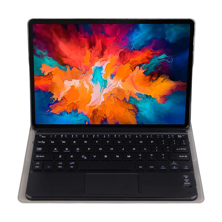 DY-E10 2 in 1 Removable Bluetooth Keyboard + Protective Leather Tablet Case with Touchpad & Holder for Lenovo Tab E10(Blue) - Lenovo Keyboard by PMC TechLife | Online Shopping South Africa | PMC TechLife