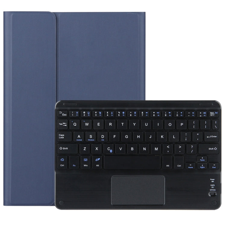 DY-P10-C 2 in 1 Removable Bluetooth Keyboard + Protective Leather Tablet Case with Touchpad & Holder for Lenovo Tab P10 10.1 inch(Blue) - Lenovo Keyboard by PMC TechLife | Online Shopping South Africa | PMC TechLife