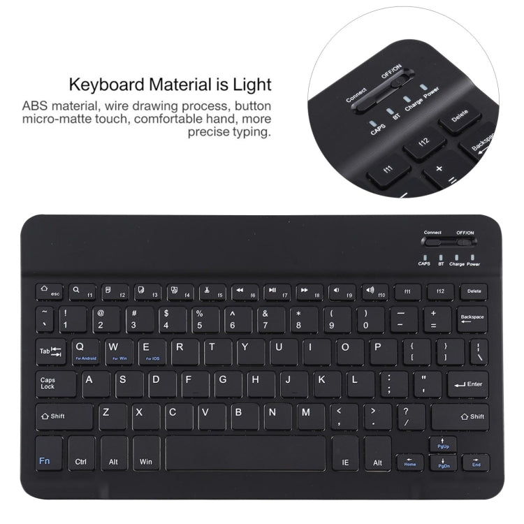 AM10 2 in 1 Removable Bluetooth Keyboard + Protective Leather Tablet Case with Holder for Lenovo M10 FHD Plus 10.3 inch(Black) - Lenovo Keyboard by PMC TechLife | Online Shopping South Africa | PMC TechLife