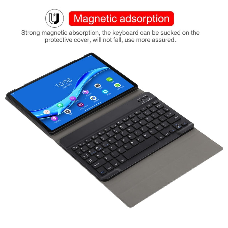 AM10 2 in 1 Removable Bluetooth Keyboard + Protective Leather Tablet Case with Holder for Lenovo M10 FHD Plus 10.3 inch(Black) - Lenovo Keyboard by PMC TechLife | Online Shopping South Africa | PMC TechLife