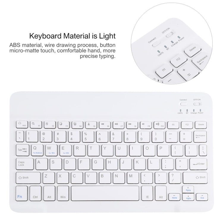AM11 2 in 1 Removable Bluetooth Keyboard + Protective Leather Tablet Case with Holder for Lenovo M10 FHD REL TB-X605FC/LC(Gold) - Lenovo Keyboard by PMC TechLife | Online Shopping South Africa | PMC TechLife