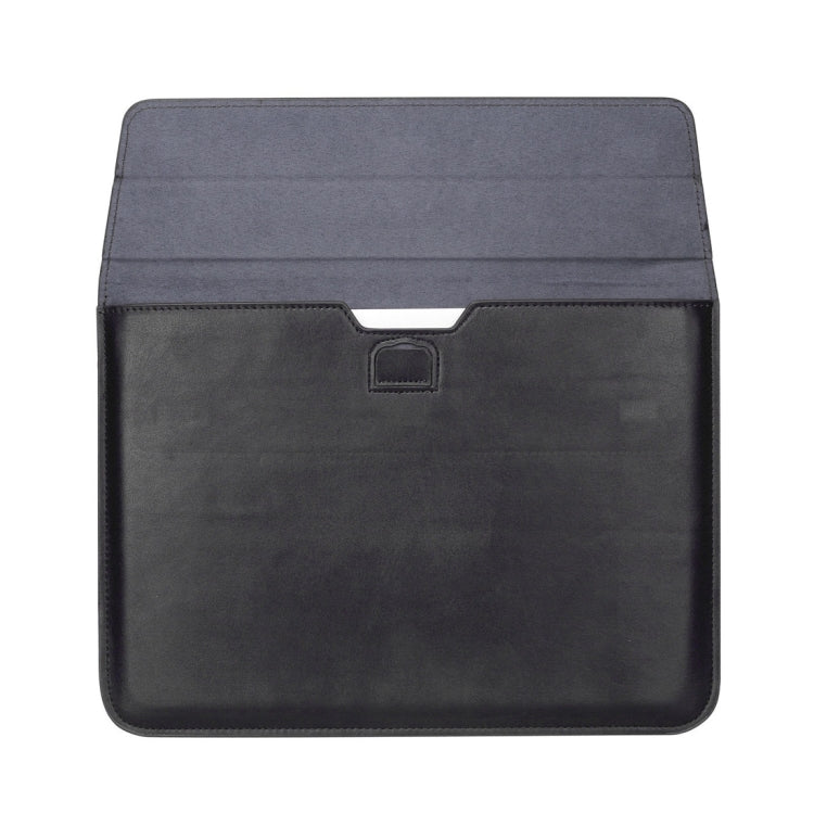 Universal Envelope Style PU Leather Case with Holder for Ultrathin Notebook Tablet PC 15.4 inch, Size: 39x28x1.5cm(Black) - 15 inch by PMC TechLife | Online Shopping South Africa | PMC TechLife | Buy Now Pay Later Mobicred