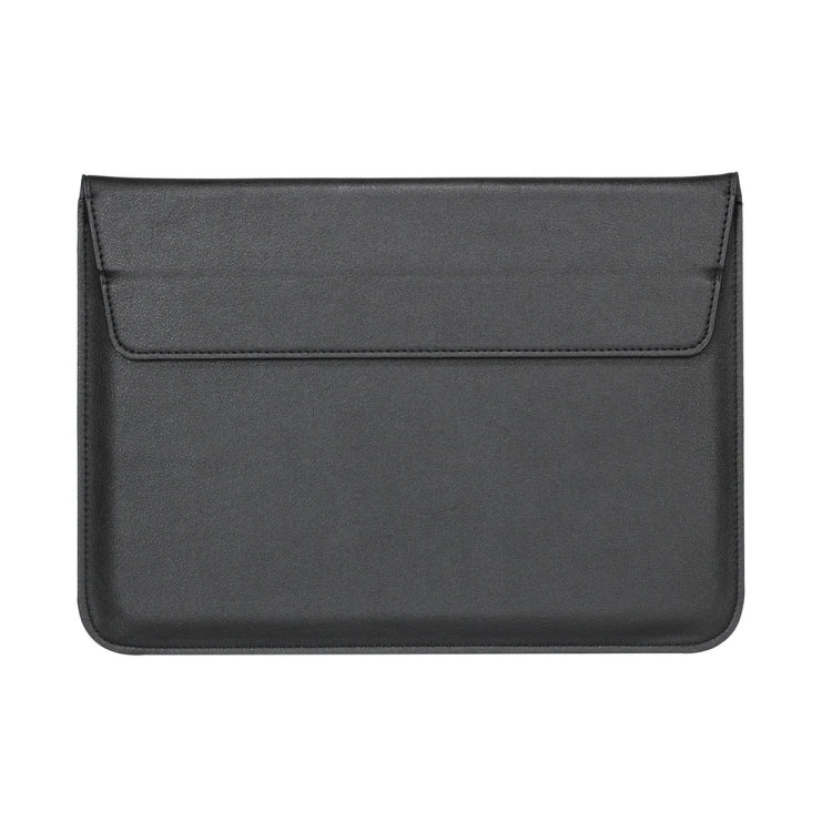 Universal Envelope Style PU Leather Case with Holder for Ultrathin Notebook Tablet PC 13.3 inch, Size: 35x25x1.5cm(Black) - 13 inch by PMC TechLife | Online Shopping South Africa | PMC TechLife | Buy Now Pay Later Mobicred
