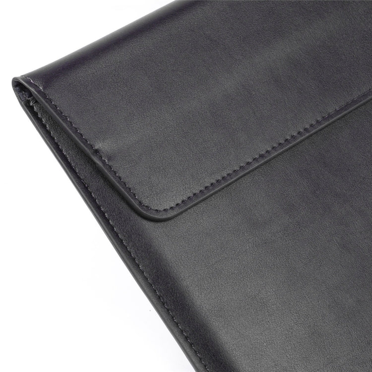 Universal Envelope Style PU Leather Case with Holder for Ultrathin Notebook Tablet PC 13.3 inch, Size: 35x25x1.5cm(Black) - 13 inch by PMC TechLife | Online Shopping South Africa | PMC TechLife | Buy Now Pay Later Mobicred