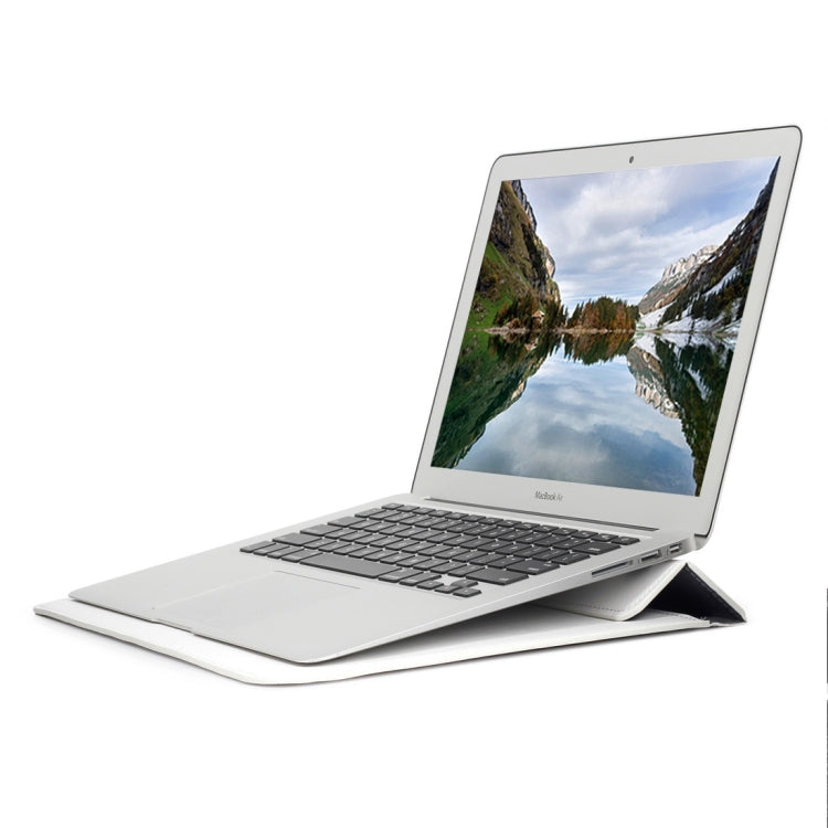 Universal Envelope Style PU Leather Case with Holder for Ultrathin Notebook Tablet PC 11.6 inch, Size: 32.5x21.5x1cm(White) - 10 - 11 inch by PMC TechLife | Online Shopping South Africa | PMC TechLife | Buy Now Pay Later Mobicred