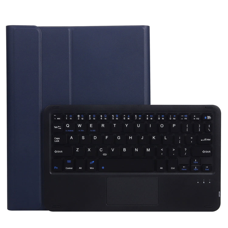 A11-A 2 in 1 Removable Bluetooth Keyboard + Protective Leather Tablet Case with Touchpad & Holder for iPad Pro 11 2022 / 2021 / Air 5 / Air 4(Dark Blue) - For iPad Pro by PMC TechLife | Online Shopping South Africa | PMC TechLife | Buy Now Pay Later Mobicred