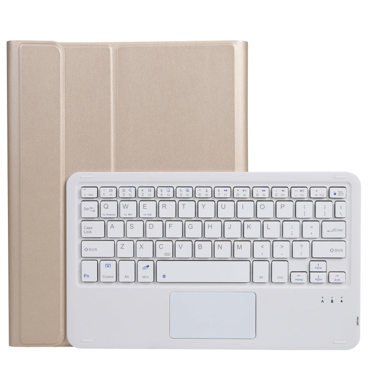 A11-A 2 in 1 Removable Bluetooth Keyboard + Protective Leather Tablet Case with Touchpad & Holder for iPad Pro 11 2021 / 2020 / 2018, iPad Air 2020(Gold) - For iPad Pro by PMC TechLife | Online Shopping South Africa | PMC TechLife