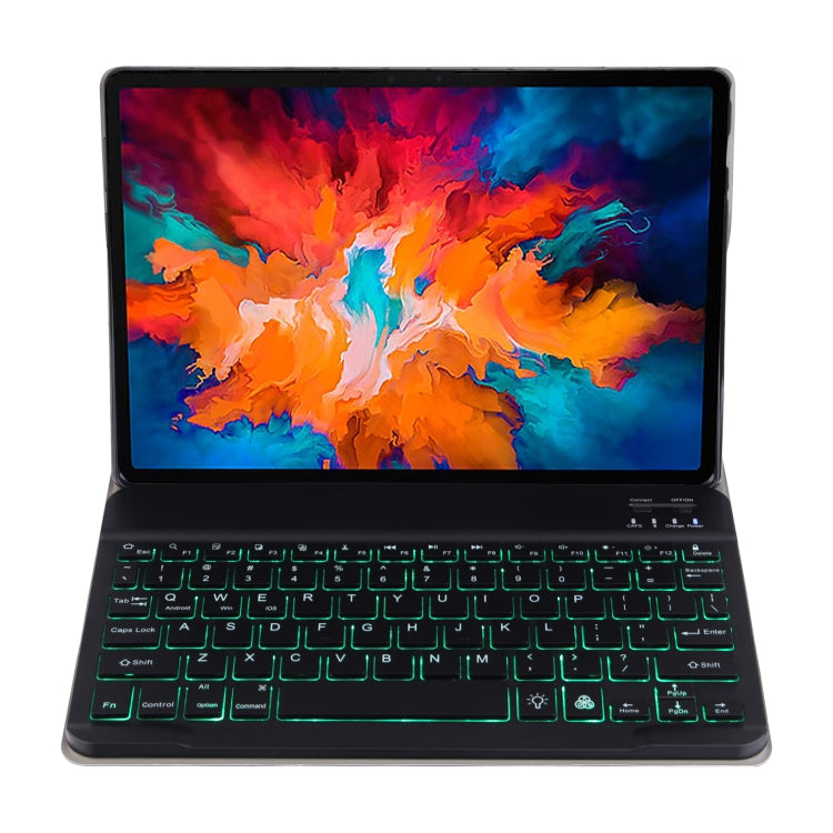 M10S 2 in 1 Removable Bluetooth Keyboard + Leather Tablet Case with Backlight & Holder for Lenovo Tab M10 TB-X505X (Dark Blue) - Lenovo Keyboard by PMC TechLife | Online Shopping South Africa | PMC TechLife