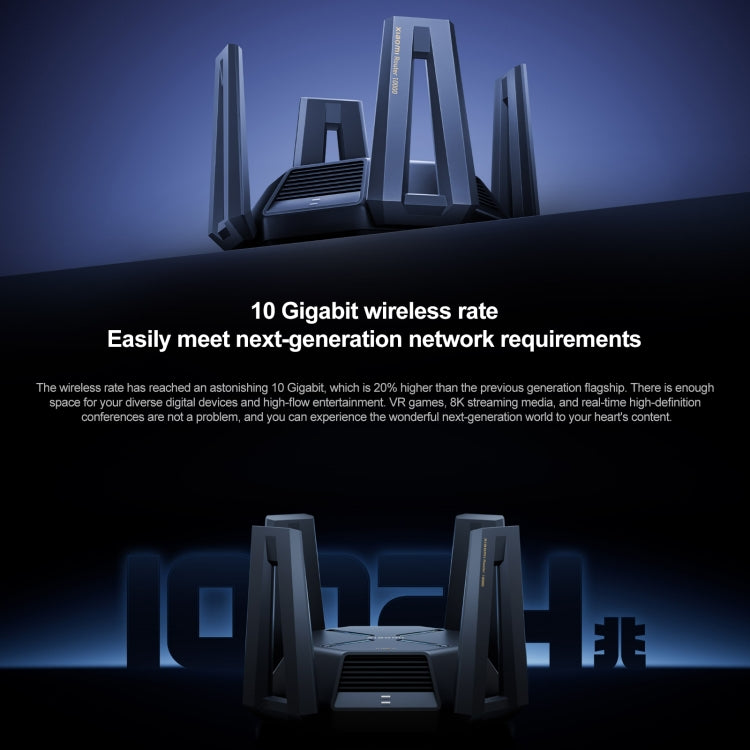 Original Xiaomi WiFi Router 10 Gigabit Tri-Band Wireless Mesh Network Game Acceleration Repeater, US Plug - free shipping - PMC TechLife - Order now!