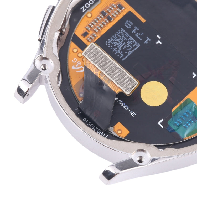 Original LCD Screen Digitizer Full Assembly with Frame for Samsung Galaxy Watch4 Classic 42mm SM-R880/R885 (Silver) - free shipping - PMc TechLife - Order now!