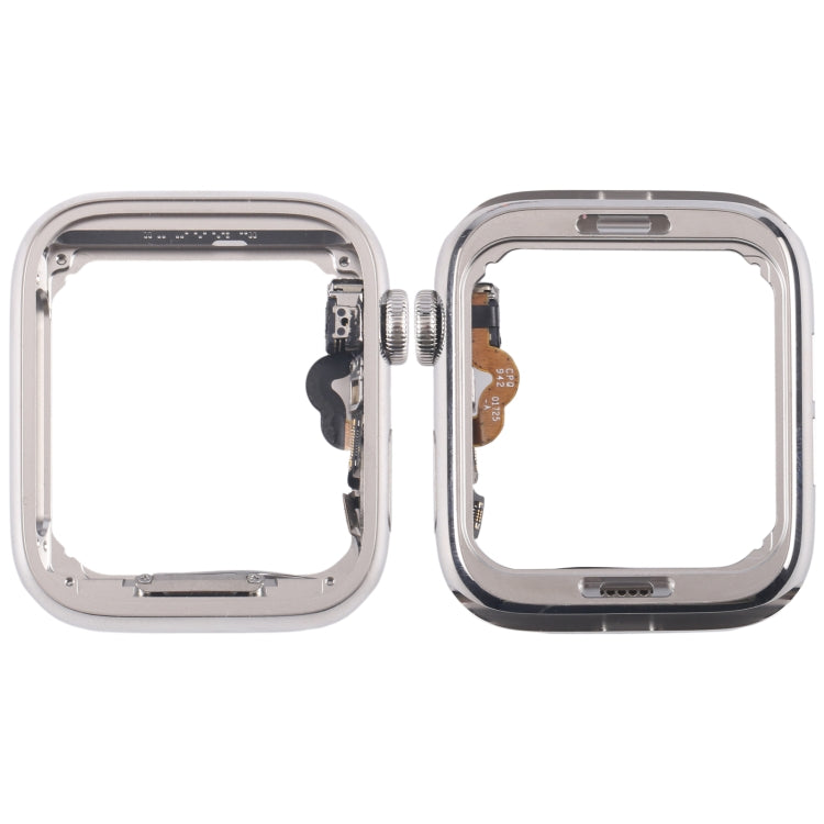 For Apple Watch Series 5 40mm LTE Stainless Steel Middle Frame Bezel Plate with Crown Spin Axis Flex Cable (Silver) - Middle Frame by PMC TechLife | Online Shopping South Africa | PMC TechLife | Buy Now Pay Later Mobicred