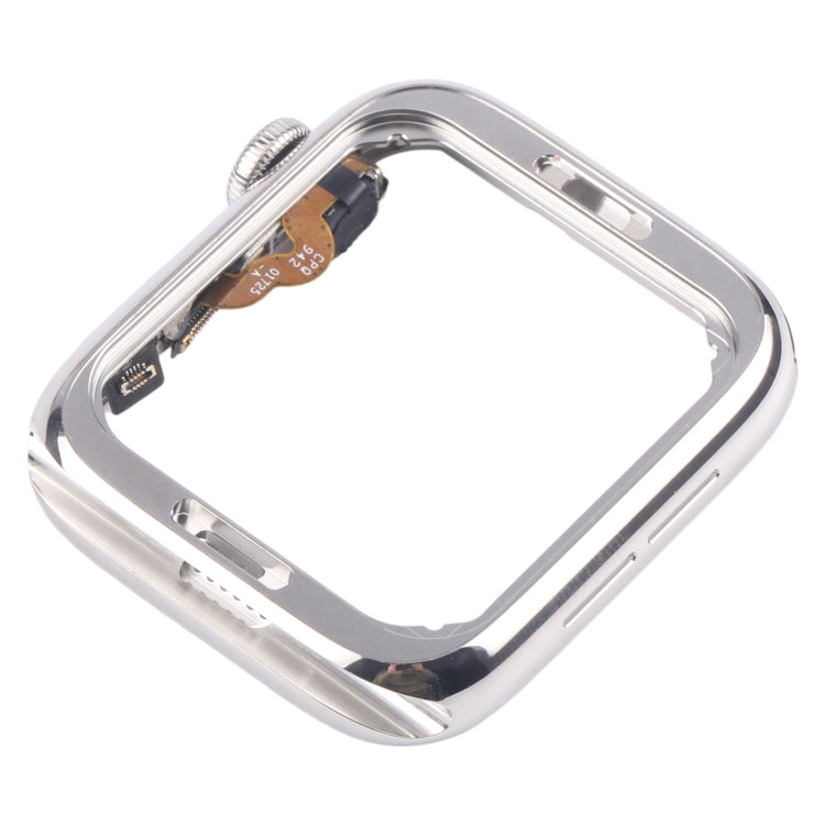 For Apple Watch Series 4 44mm LTE Stainless Steel Middle Frame Bezel Plate with Crown Spin Axis Flex Cable (Silver) - Middle Frame by PMC TechLife | Online Shopping South Africa | PMC TechLife | Buy Now Pay Later Mobicred