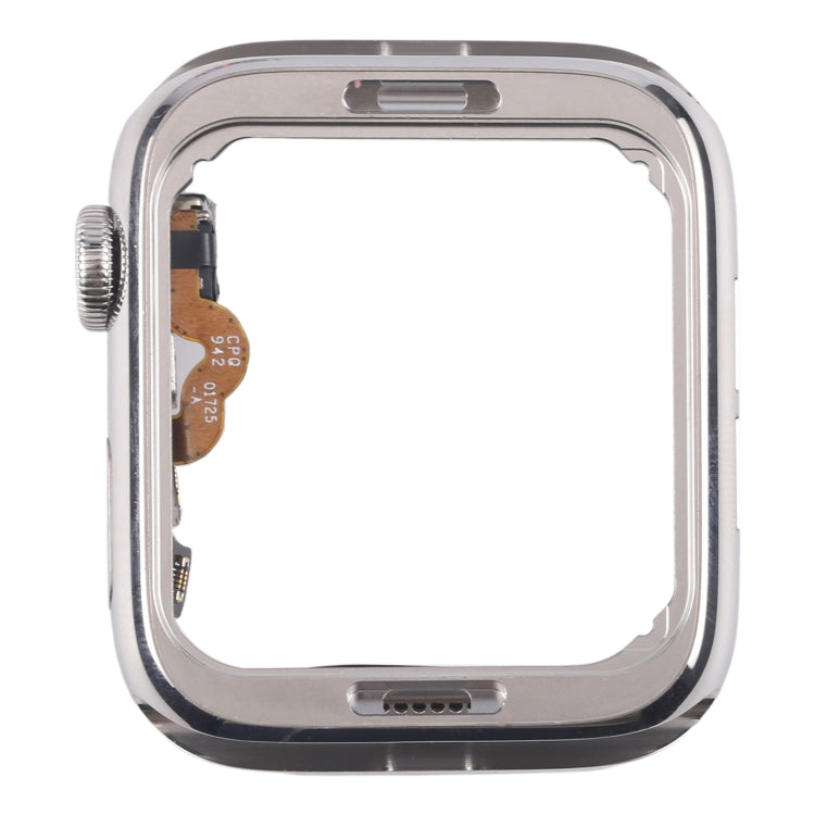 For Apple Watch Series 5 44mm LTE Stainless Steel Middle Frame Bezel Plate with Crown Spin Axis Flex Cable (Silver) - Middle Frame by PMC TechLife | Online Shopping South Africa | PMC TechLife | Buy Now Pay Later Mobicred