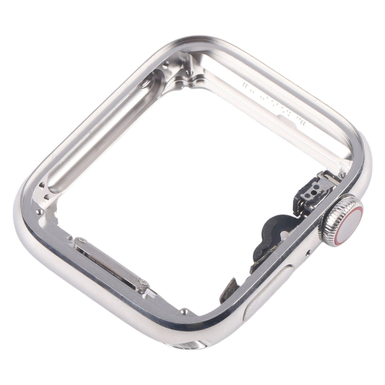 For Apple Watch Series 5 44mm LTE Stainless Steel Middle Frame Bezel Plate with Crown Spin Axis Flex Cable (Silver) - Middle Frame by PMC TechLife | Online Shopping South Africa | PMC TechLife | Buy Now Pay Later Mobicred
