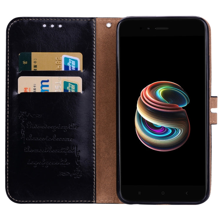 For Xiaomi  Mi A1 & 5X Business Style Oil Wax Texture Horizontal Flip Leather Case with Holder & Card Slots & Wallet & Lanyard(Black) - Xiaomi Cases by PMC TechLife | Online Shopping South Africa | PMC TechLife