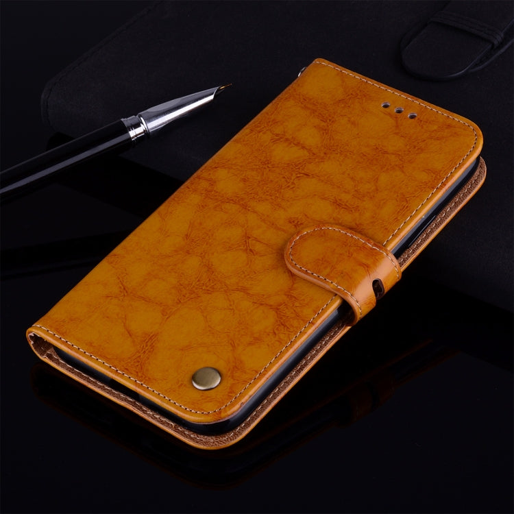 For Xiaomi  Mi A1 & 5X Business Style Oil Wax Texture Horizontal Flip Leather Case with Holder & Card Slots & Wallet & Lanyard(Yellow) - Xiaomi Cases by PMC TechLife | Online Shopping South Africa | PMC TechLife