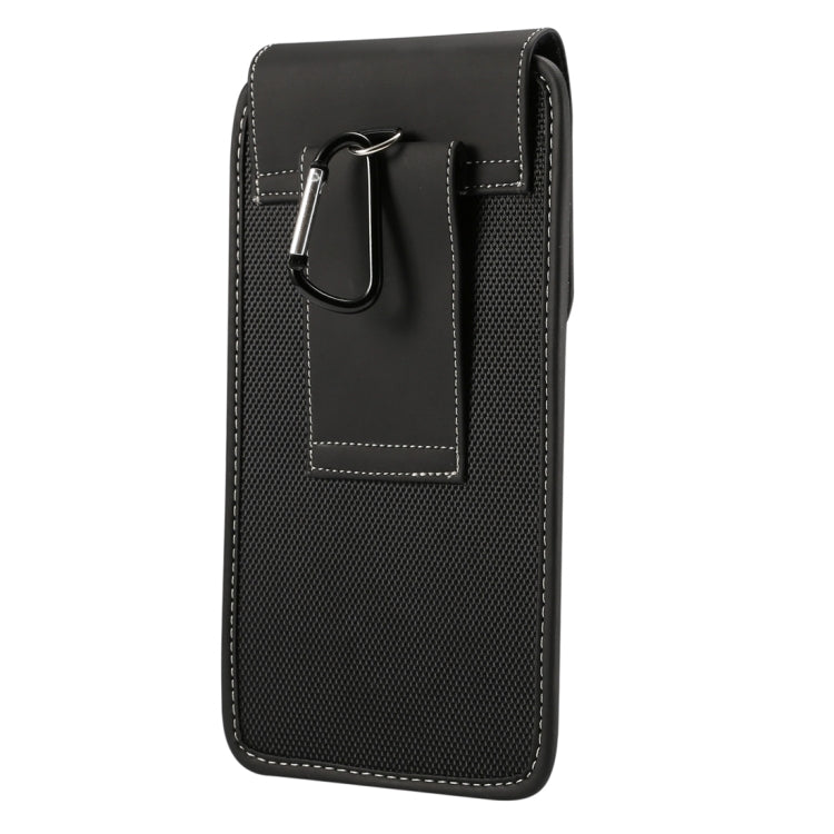 Universal Hanging Waist Oxford Cloth Case for 6.4-6.5 inch Mobile Phones, with Carabiner(Black) - Xiaomi Cases by PMC TechLife | Online Shopping South Africa | PMC TechLife | Buy Now Pay Later Mobicred