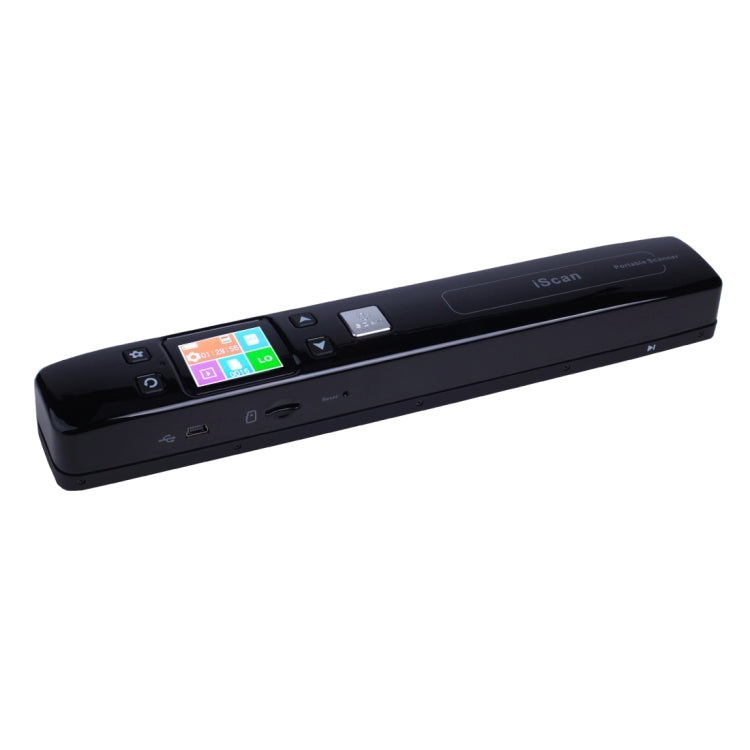 iScan02 Double Roller Mobile Document Portable Handheld Scanner with LED Display,  Support 1050DPI  / 600DPI  / 300DPI  / PDF / JPG / TF(Black) - Portable Scanner by PMC TechLife | Online Shopping South Africa | PMC TechLife | Buy Now Pay Later Mobicred