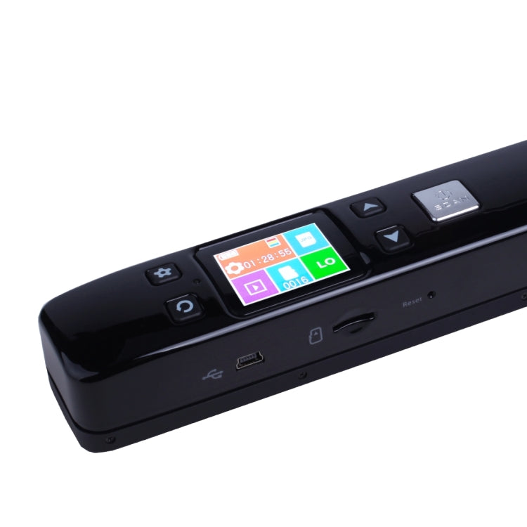 iScan02 Double Roller Mobile Document Portable Handheld Scanner with LED Display,  Support 1050DPI  / 600DPI  / 300DPI  / PDF / JPG / TF(Black) - Portable Scanner by PMC TechLife | Online Shopping South Africa | PMC TechLife | Buy Now Pay Later Mobicred