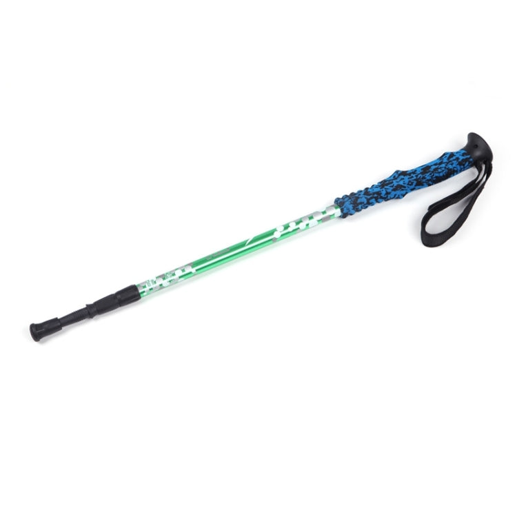 135cm Adjustable Portable Height Outdoor Aluminum Trekking Poles(Green) - Folding Crutch by PMC TechLife | Online Shopping South Africa | PMC TechLife