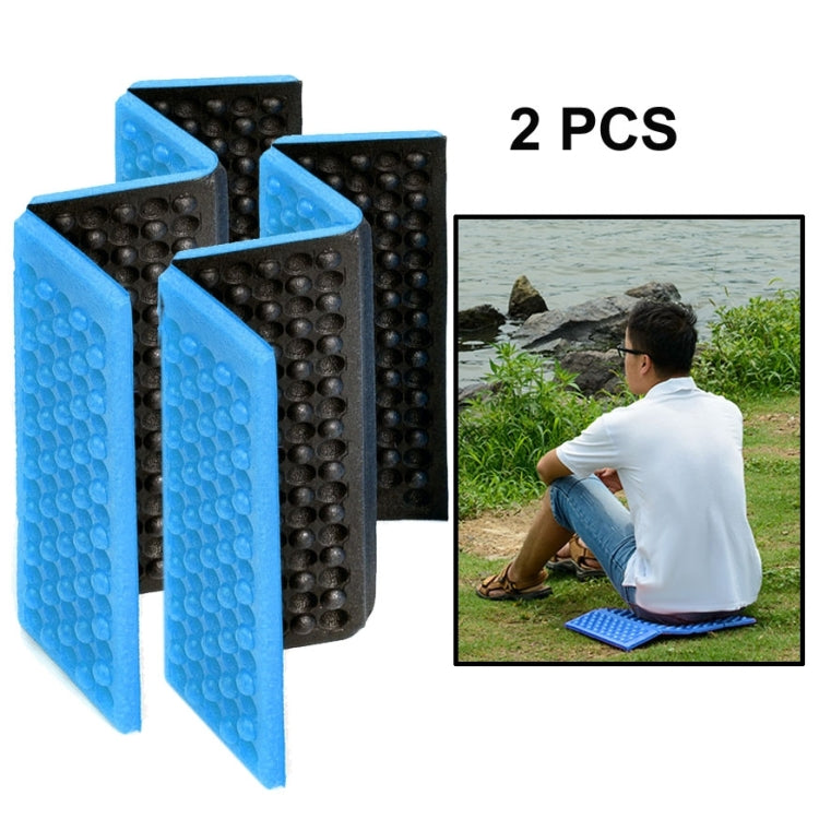 2 PCS Portable Folding Cellular Massage Cushion Outdoors Damp Proof Picnic Seat Mats EVA Pad(Blue) - Camping Mats by PMC TechLife | Online Shopping South Africa | PMC TechLife | Buy Now Pay Later Mobicred
