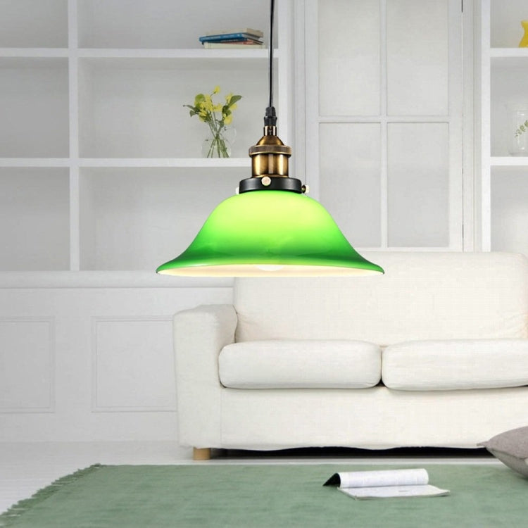 LED Industrial Edison Vintage Style Hanging lamp Green Emerald Glass Pendant Light with E27 Bulb (Warm White) - Celling Lights & Chandeliers by YWXLight | Online Shopping South Africa | PMc TechLife | Buy Now Pay Later Mobicred