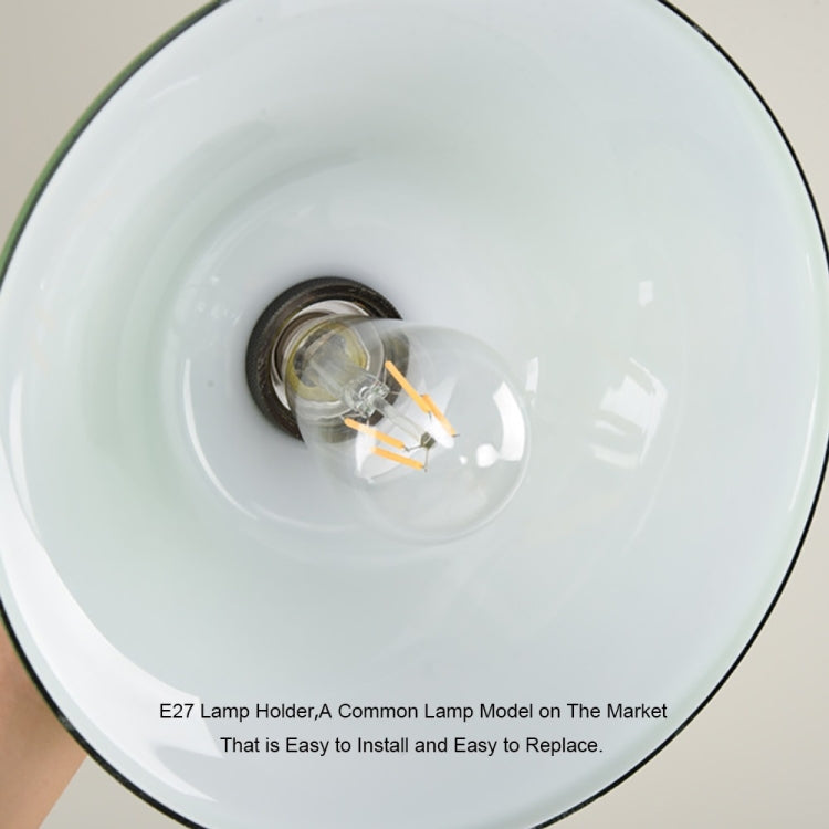 LED Industrial Edison Vintage Style Hanging lamp Green Emerald Glass Pendant Light with E27 Bulb (Warm White) - Celling Lights & Chandeliers by YWXLight | Online Shopping South Africa | PMc TechLife | Buy Now Pay Later Mobicred