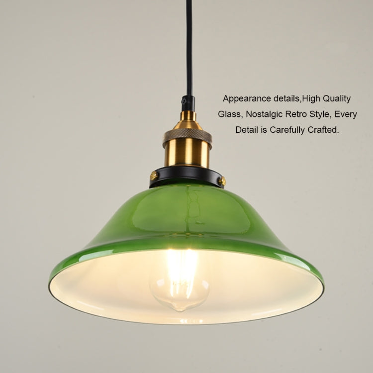 LED Industrial Edison Vintage Style Hanging lamp Green Emerald Glass Pendant Light with E27 Bulb (Warm White) - Celling Lights & Chandeliers by YWXLight | Online Shopping South Africa | PMc TechLife | Buy Now Pay Later Mobicred