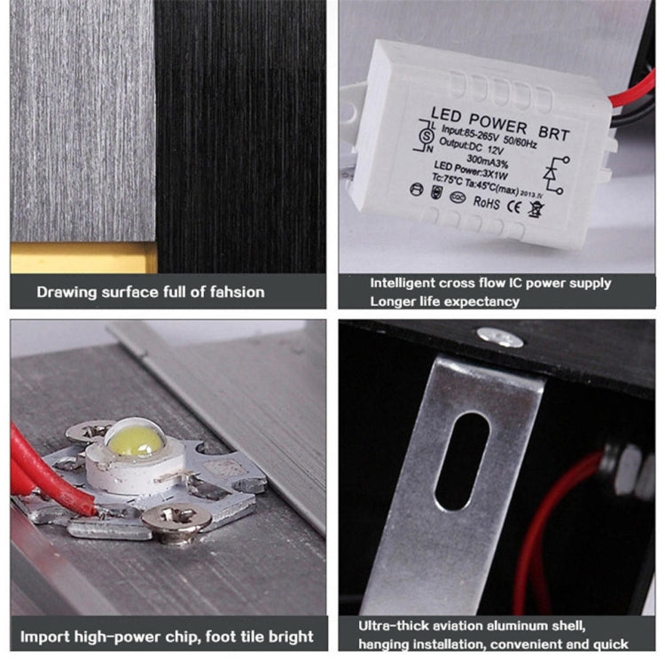 6W Stair Kitchen Bathroom Laundry Room Hallway Closet LED Wall Lamp, AC 110-240V (Cool White) - free shipping - PMC TechLife - Order now!