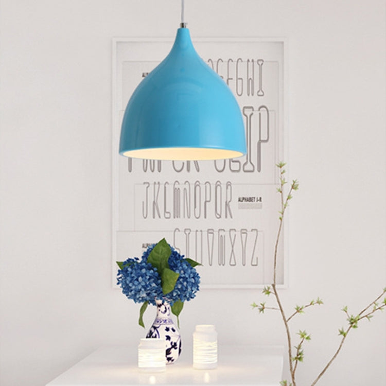 Restaurant Chandelier Simple Modern Single-head Dining Table Lamp Fashion Aisle Living Room Bar (Blue) - free shipping - PMc TechLife - Order now!