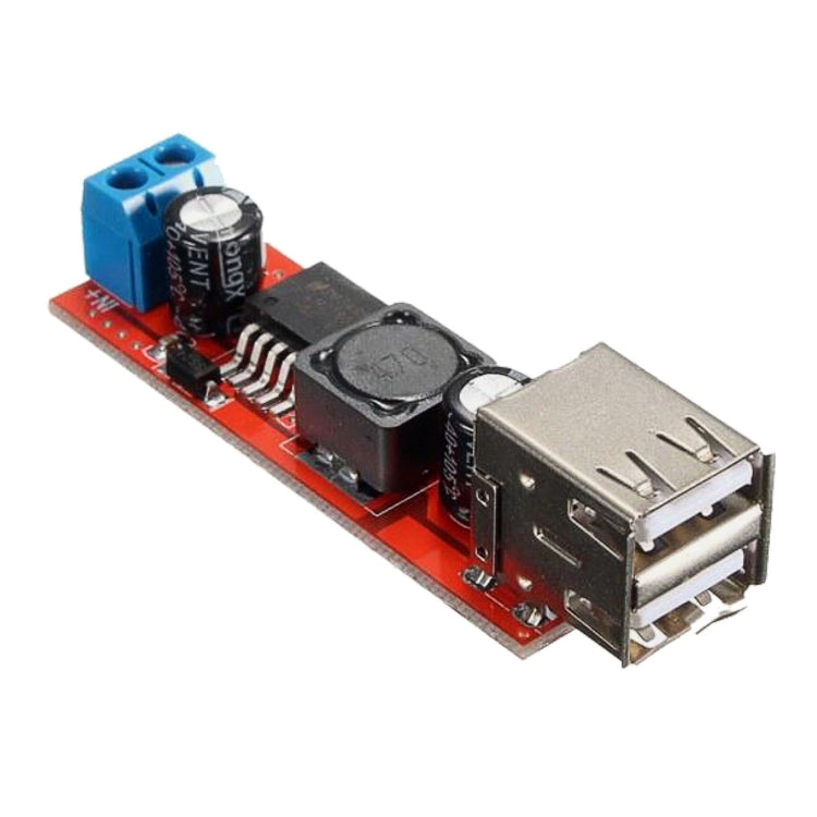 LDTR-WG0257 Dual USB 9V/12V/24V/36V to 5V Converter DC-DC 3A Step Down Power Module (Red) - Other Accessories by PMC TechLife | Online Shopping South Africa | PMC TechLife | Buy Now Pay Later Mobicred
