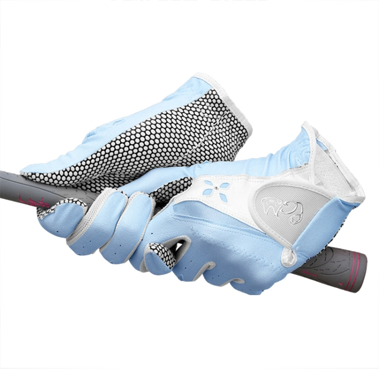 PGM One Pair Golf Non-Slip PU Leather Gloves for Women (Color:Pink Size:21) - free shipping - PMC TechLife - Order now!