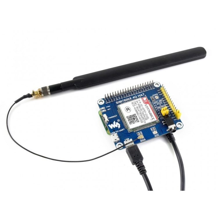 Waveshare 4G / 3G / 2G / GSM / GPRS / GNSS HAT for Raspberry Pi, LTE CAT4, for China - free shipping - PMC TechLife - Order now!